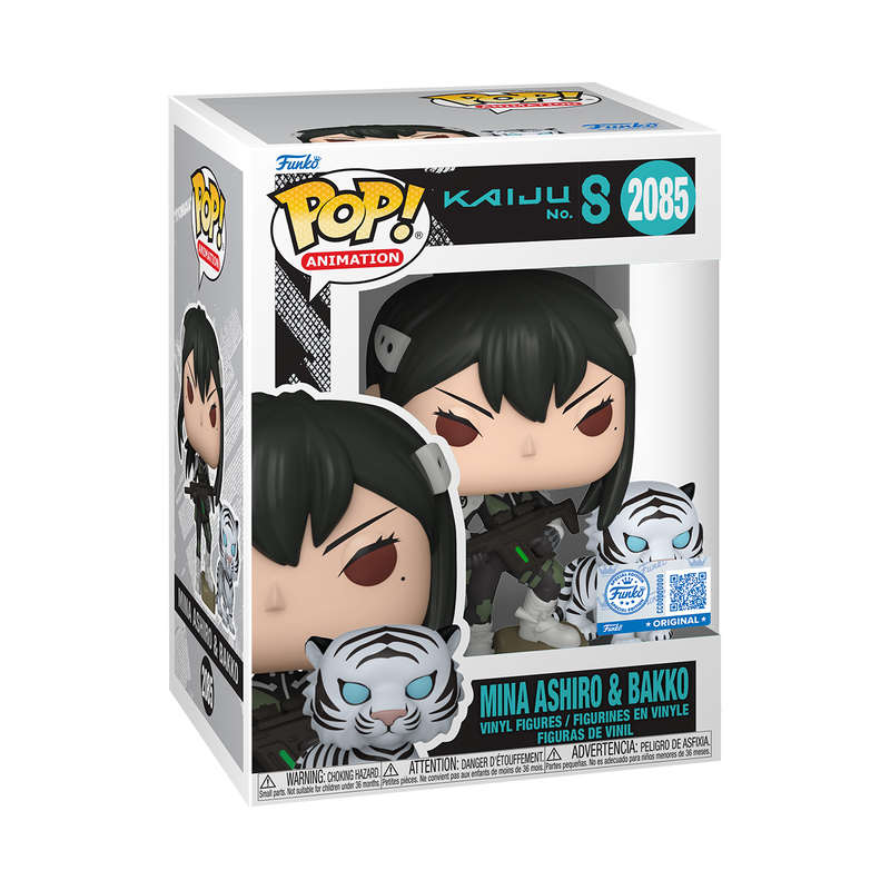 Funko Pop! Animation - Mina Ashiro & Bakko 2085 - Kaiju No. 8 [Entertainment Earth] Vinyl Figure