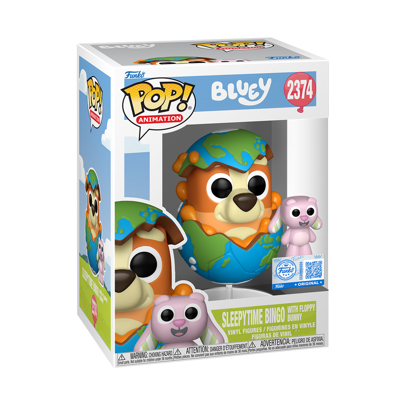 Funko Pop! Animation - Sleepytime Bingo with Floppy Bunny 2374 - Bluey [Specialty] Vinyl Figure