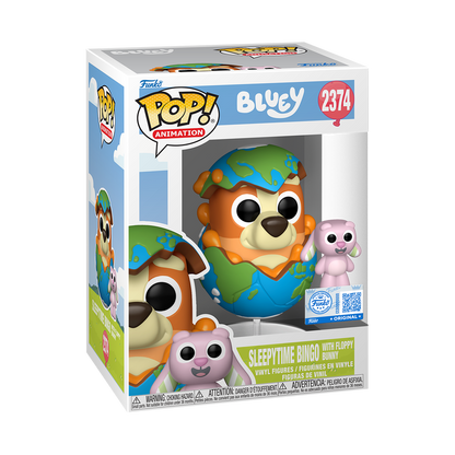 Funko Pop! Animation - Sleepytime Bingo with Floppy Bunny 2374 - Bluey [Specialty] Vinyl Figure