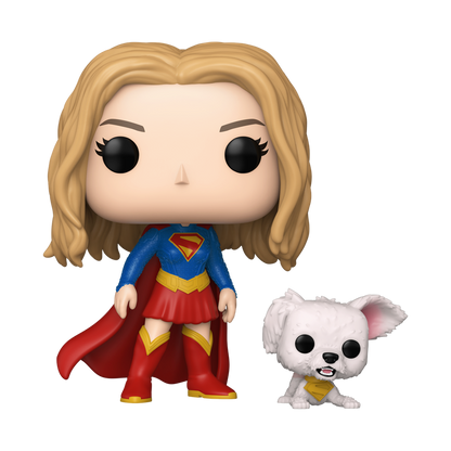 Funko Pop! Heroes - Supergirl With Puppy Krypto 633 - Supergirl Vinyl Figure