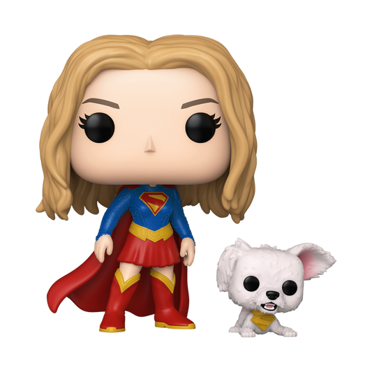 Funko Pop! Heroes - Supergirl With Puppy Krypto 633 - Supergirl Vinyl Figure