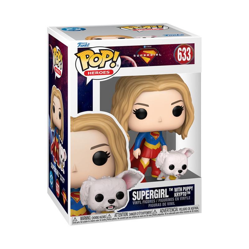 Funko Pop! Heroes - Supergirl With Puppy Krypto 633 - Supergirl Vinyl Figure