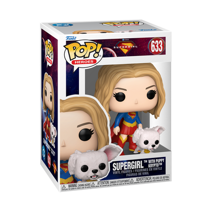 Funko Pop! Heroes - Supergirl With Puppy Krypto 633 - Supergirl Vinyl Figure