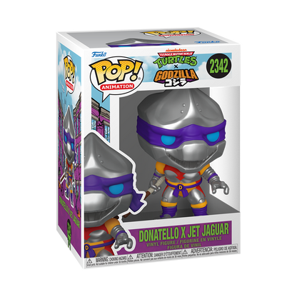Funko Pop! Donatello X Jet Jaguar 2342 - TMNT Turtles Vs Godzilla Vinyl Figure