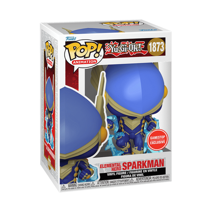 Funko Pop! Animation - Elemental Hero Sparkman  1873 - Yu-Gi-Oh! [Gamestop] Vinyl Figure