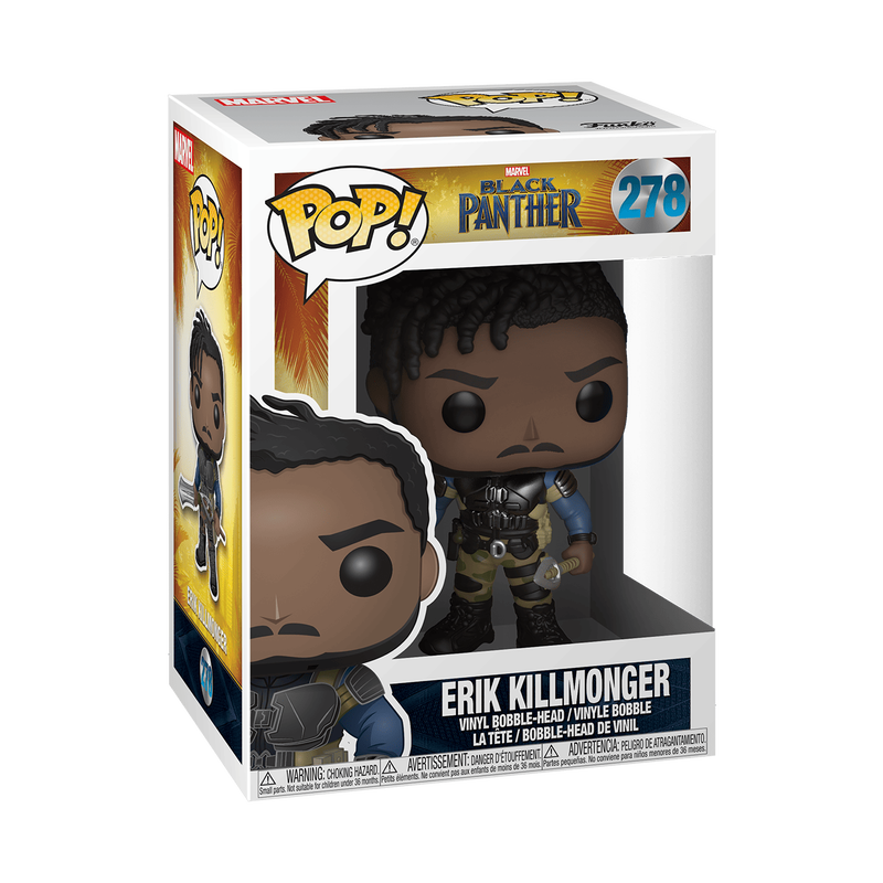 Funko Pop! Marvel - Erik Killmonger 278 - Black Panther Vinyl Figure