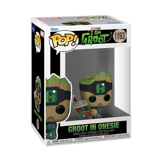 Funko Pop! Marvel - Groot in Onesie 1193 - I Am Groot Vinyl Figure