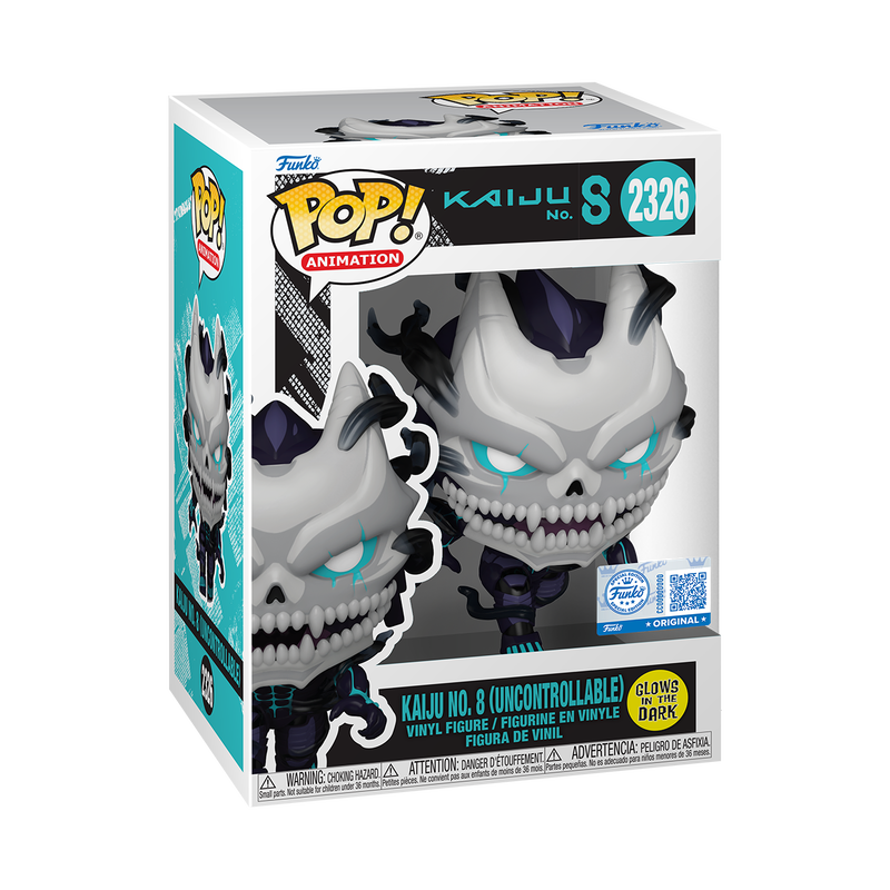 Funko Pop! Animation - Kaiju No. 8 (Uncontrollable) 2326 - Kaiju No. 8 [GITD, Exclusive] Vinyl Figure (Copy)