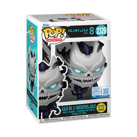Funko Pop! Animation - Kaiju No. 8 (Uncontrollable) 2326 - Kaiju No. 8 [GITD, Exclusive] Vinyl Figure