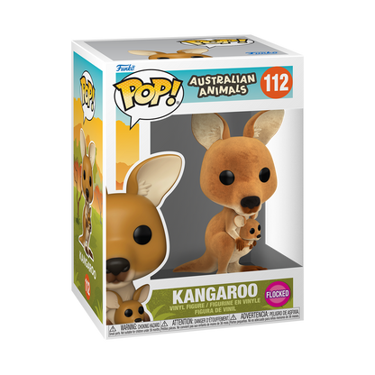 Funko Pop! - Kangaroo #112 [Flocked] Australian Animals Vinyl Figure