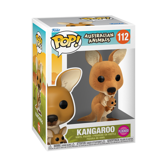 Funko Pop! - Kangaroo #112 [Flocked] Australian Animals Vinyl Figure