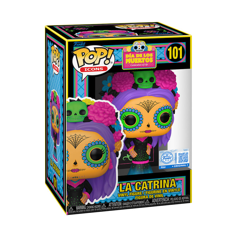 Funko Pop! Icons - La Catrina (Azul) 101 - Dia De Los Muertos [Black Light, Alliance]