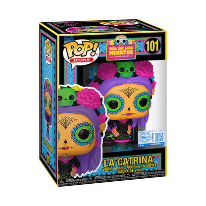Funko Pop! Icons - La Catrina (Azul) 101 - Dia De Los Muertos [Black Light, Alliance]
