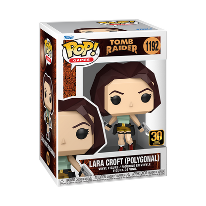 Funko Pop! Games - Lara Croft (Polygonal) 1192 - Tomb Raider Vinyl Figure