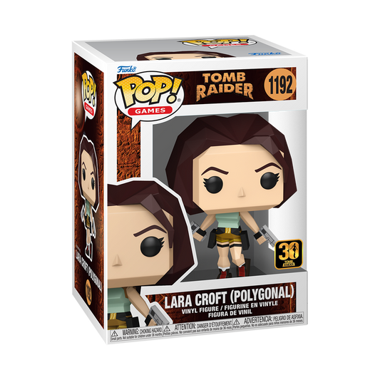 Funko Pop! Games - Lara Croft (Polygonal) 1192 - Tomb Raider Vinyl Figure