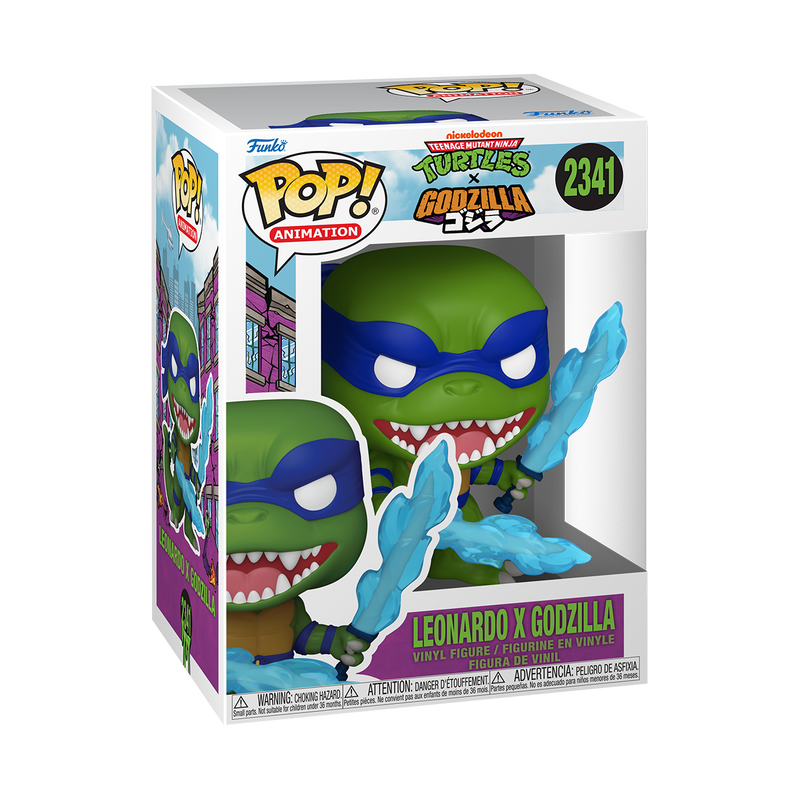 Funko Pop! Leonardo X Godzilla 2341 - TMNT Turtles Vs Godzilla