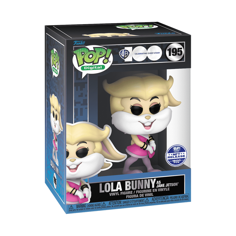 Funko Pop! Digital - Lola Bunny as Jane Jetson 195 - WB 100 [NFT 1300] Vinyl Figure
