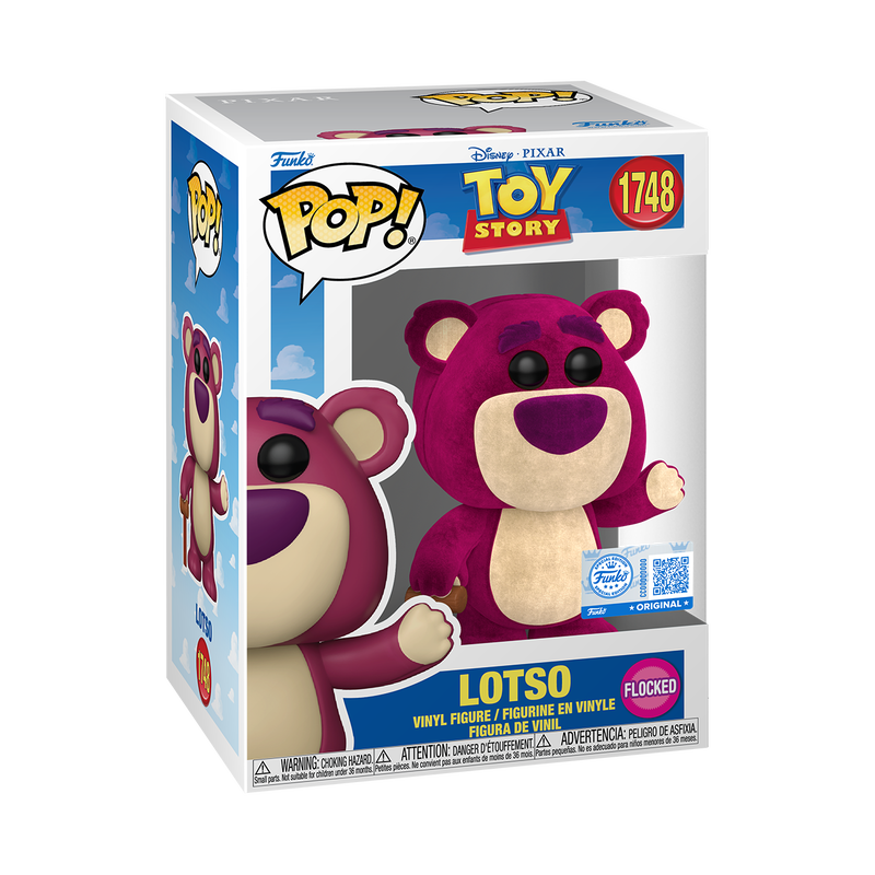 Funko Pop! Lotso 1748 - Toy Story [Flocked, Exclusive] Vinyl Figure