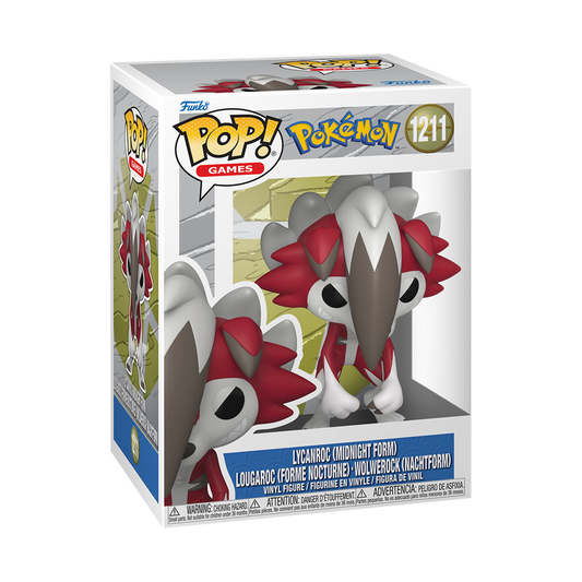 Funko Pop! Games - Lycanroc (Midnight Form) 1211 - Pokemon Vinyl Figure