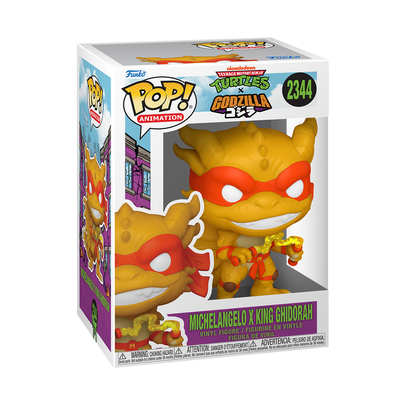 Funko Pop! Michelangelo X King Ghidorah 2344 - TMNT Turtles Vs Godzilla