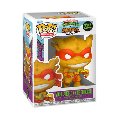 Funko Pop! Michelangelo X King Ghidorah 2344 - TMNT Turtles Vs Godzilla