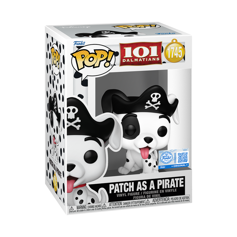 Funko Pop! Patch As Pirate #1745 101 Dalmatians Vinyl Figure - Specialty