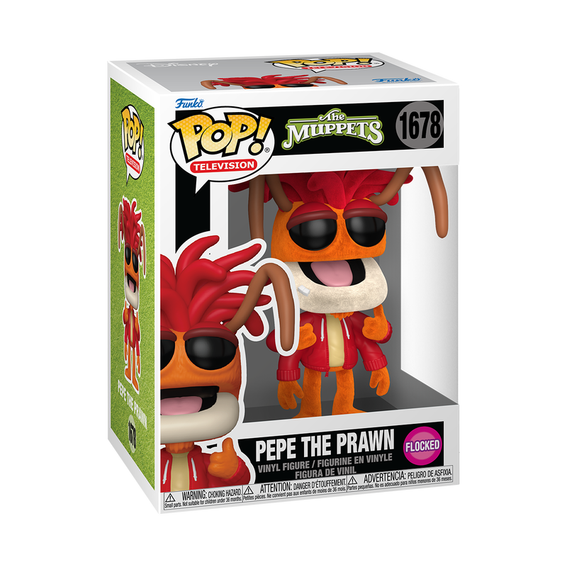 Funko Pop! Television - Pepe The Prawn #1678 - The Muppets (Flocked)