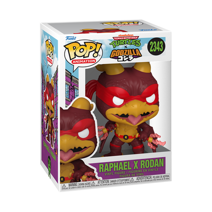 Funko Pop! Raphael x Rodan 2343 - TMNT Turtles Vs Godzilla Vinyl Figure