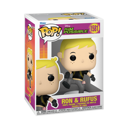 Funko Pop! Disney - Ron & Rufus 1581 - Kim Possible Vinyl Figure