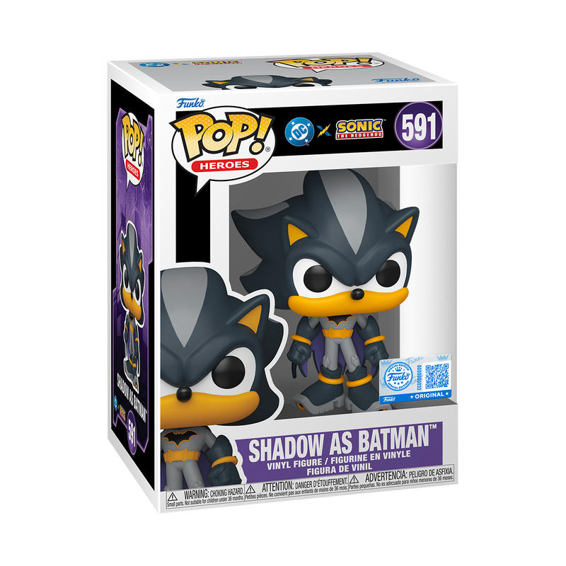 Funko Pop! Heroes - Shadow as Batman 591 - DC Vs Sonic The Hedgehog
