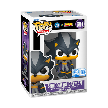 Funko Pop! Heroes - Shadow as Batman 591 - DC Vs Sonic The Hedgehog