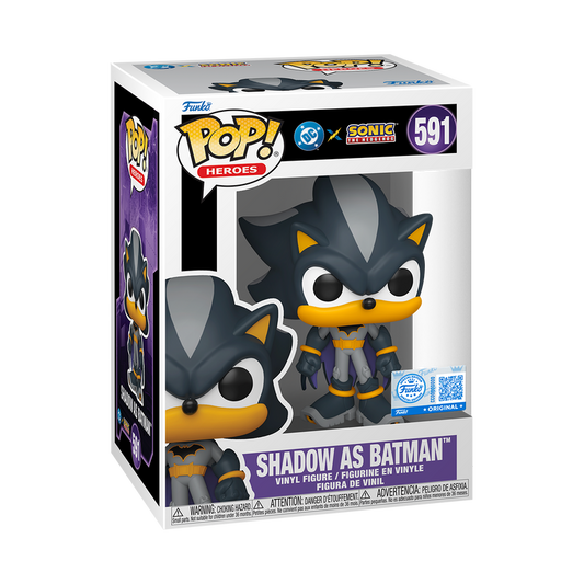 Funko Pop! Heroes - Shadow as Batman 591 - DC X Sonic The Hedgehog [Target] Vinyl Figure