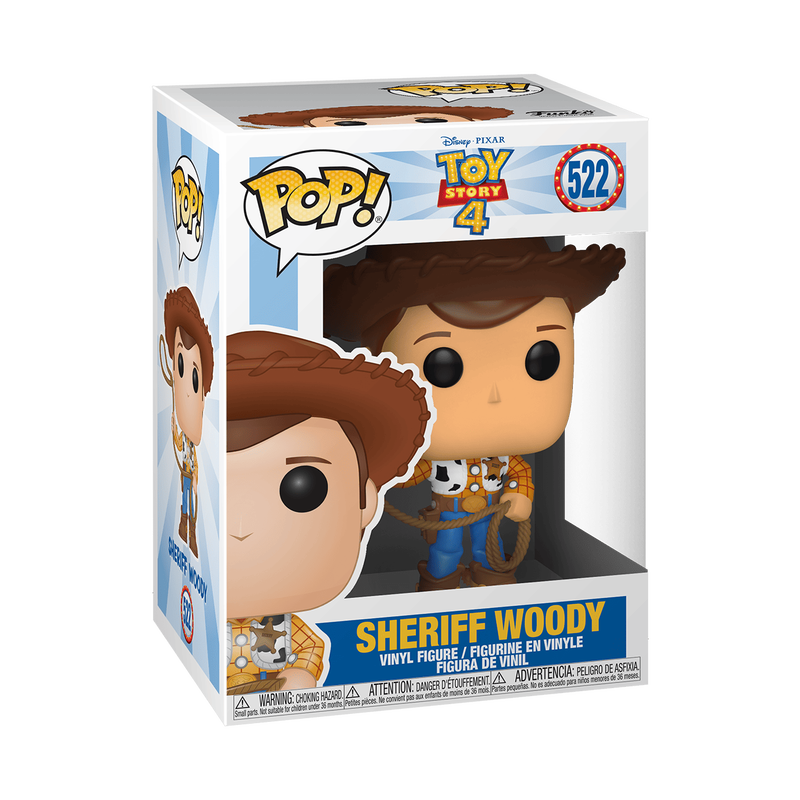 Funko Pop! Disney - Sheriff Woody 522 - Toy Story 4 Vinyl Figure