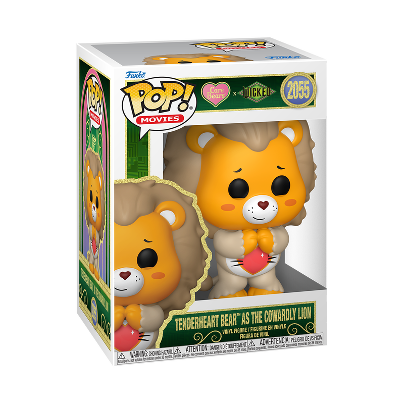 Funko Pop! Movies - Tenderheart Bear as The Cowardly Lion 2055 - Care Bears x Wicked Vinyl Figure