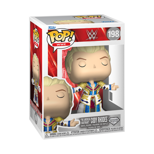 Funko Pop! WWE: The American Nightmare Cody Rhodes Vinyl Figure #198 (Diamond Glitter)