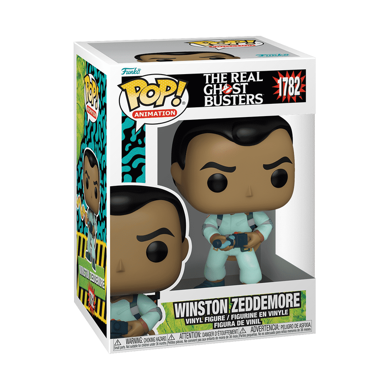 Funko Pop! Animation - Winston Zeddemore 1782 - The Real Ghostbusters Vinyl Figure