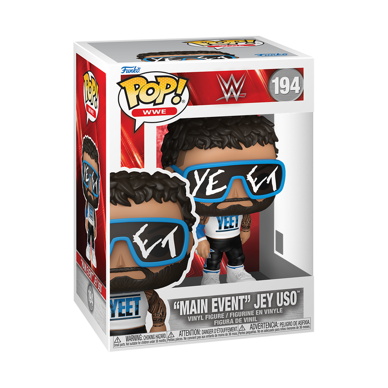 Funko Pop! WWE - Main Event Jey Uso 194 - WWE Vinyl Figure