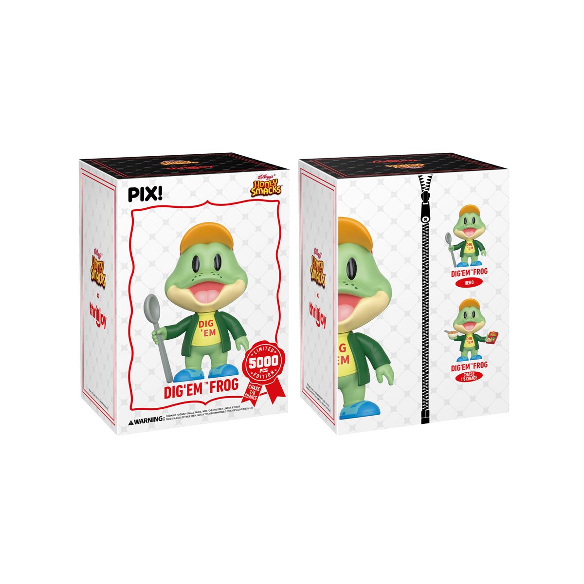 ThrillJoy PIX! Honey Smacks Dig 'Em Frog Vinyl Figure (Limited 5000 Pcs)