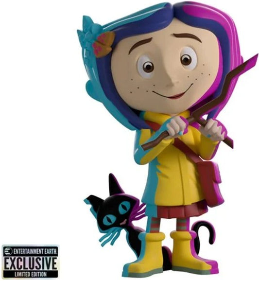 Youtooz Coraline and the Cat Illuminated Variant Vinyl Figure #3 - Entertainment Earth Exclusive