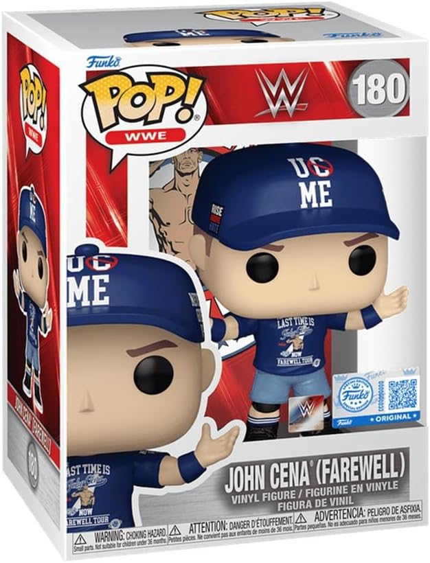 Funko Pop! WWE John Cena (Farewell) #180 (Funko.com) w/ Pop Protector