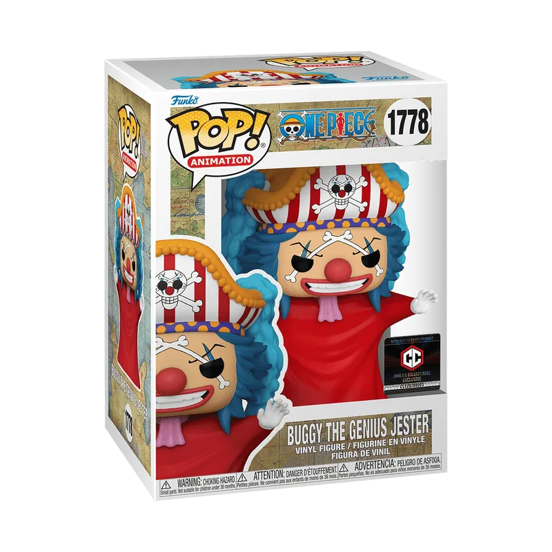 Funko Pop! Animation - Buggy The Genius Jester 1778 - One Piece [Chalice Collectibles] [Pre-Release] Vinyl Figure