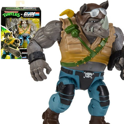 Playmates - Rocksteady x Buzzer - Teenage Mutant Ninja Turtles x G.I. Joe Action Figure