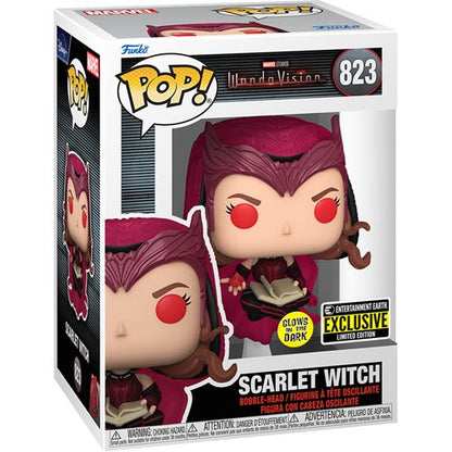 Funko Pop! Scarlet Witch 823 - Marvel Studios Wanda Vision [Entertainment Earth, GITD] Vinyl Figure