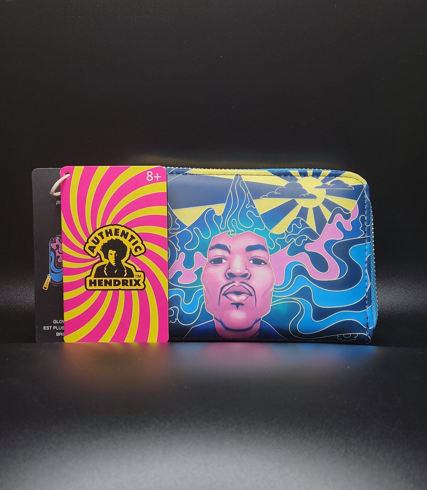 Loungefly Jimi Hendrix Psychedelic Glow-in-the-Dark Zip Around Wallet