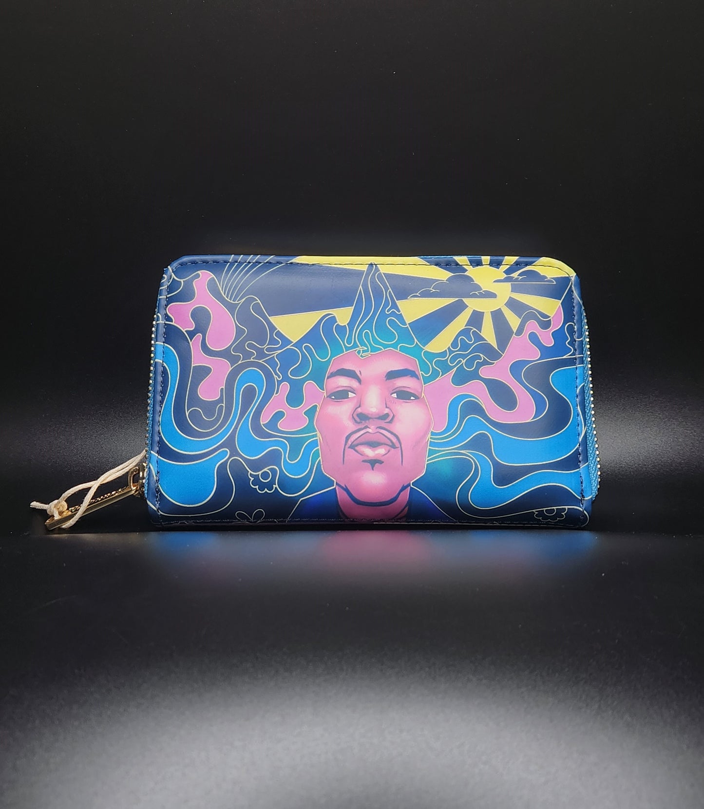 Loungefly Jimi Hendrix Psychedelic Glow-in-the-Dark Zip Around Wallet