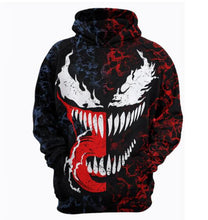 Marvel 3D Printed Unisex Venom/Deadpool Hoodies