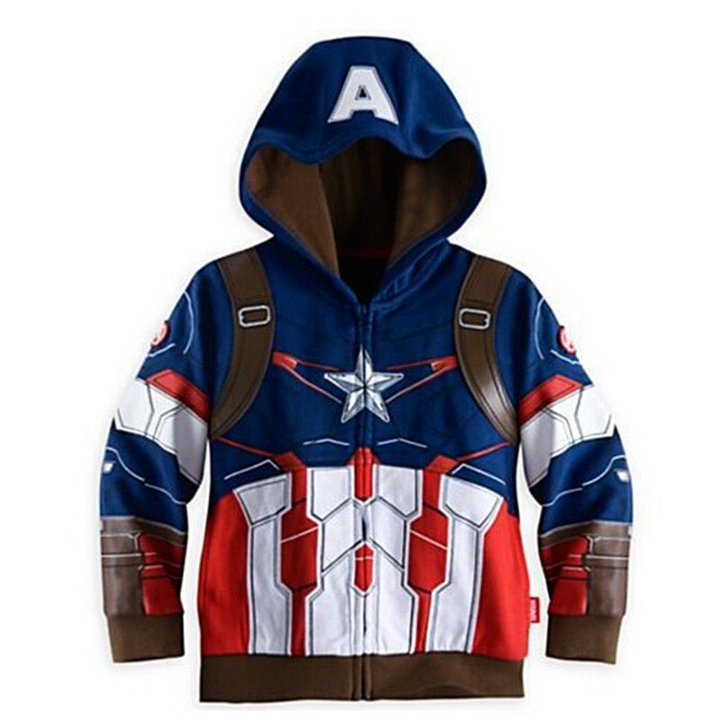 Boys Avengers Marvel Superhero Hoodie 2-7T