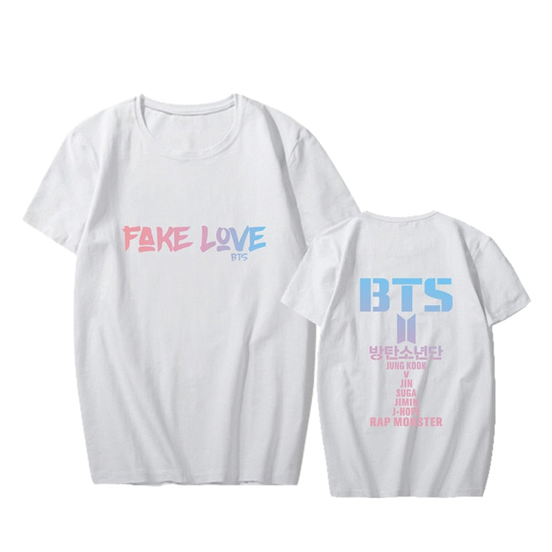 BTS FAKE LOVE O-Neck T-Shirt