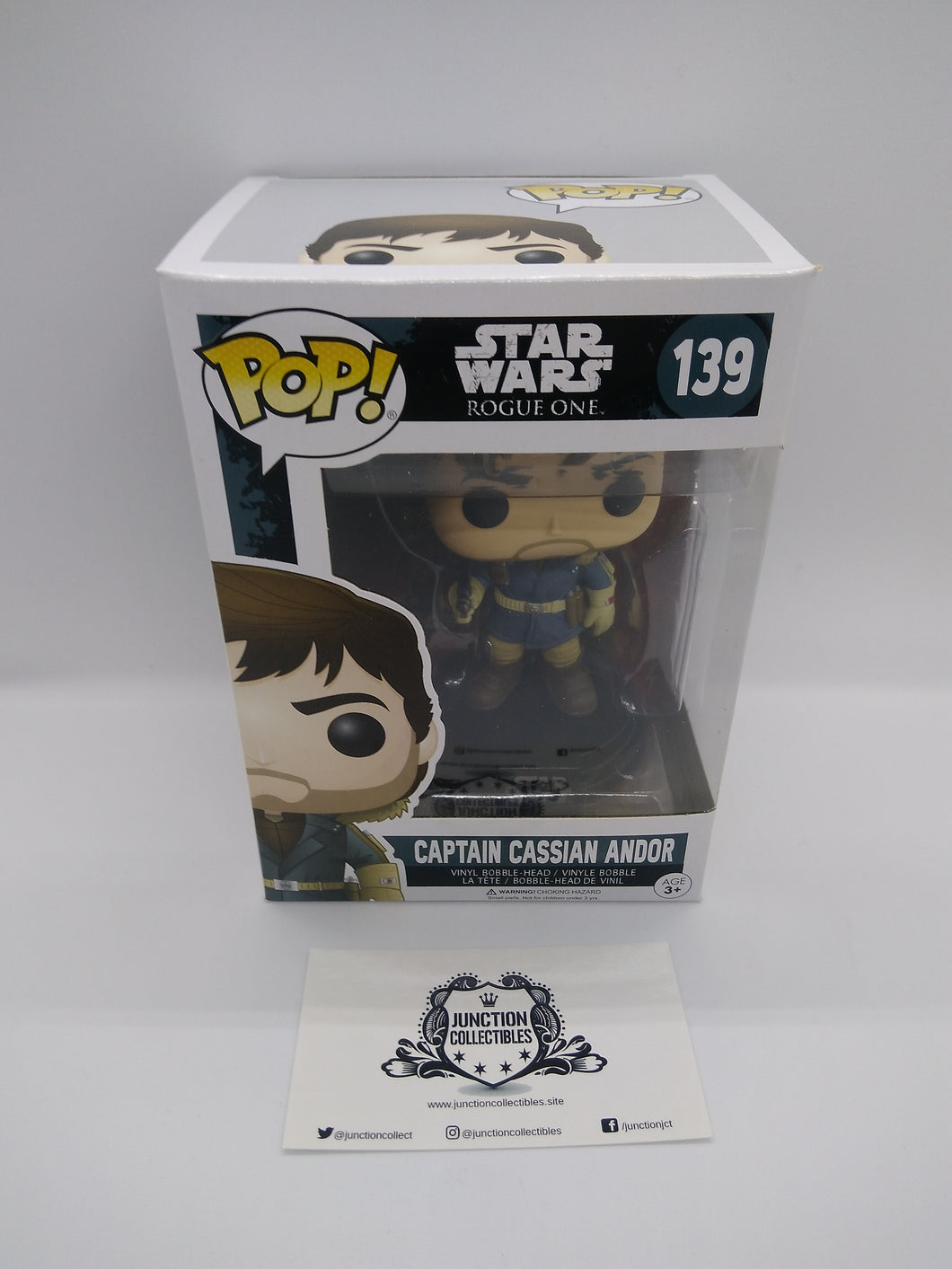 Funko Pop! Star Wars: Rogue One #139 Captain Cassian Andor Vinyl Figure