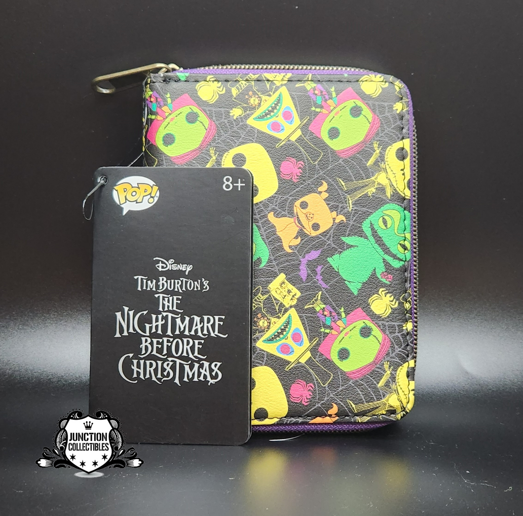 Loungefly Funko Pop! Disney: The Nightmare Before Christmas Black Light Wallet